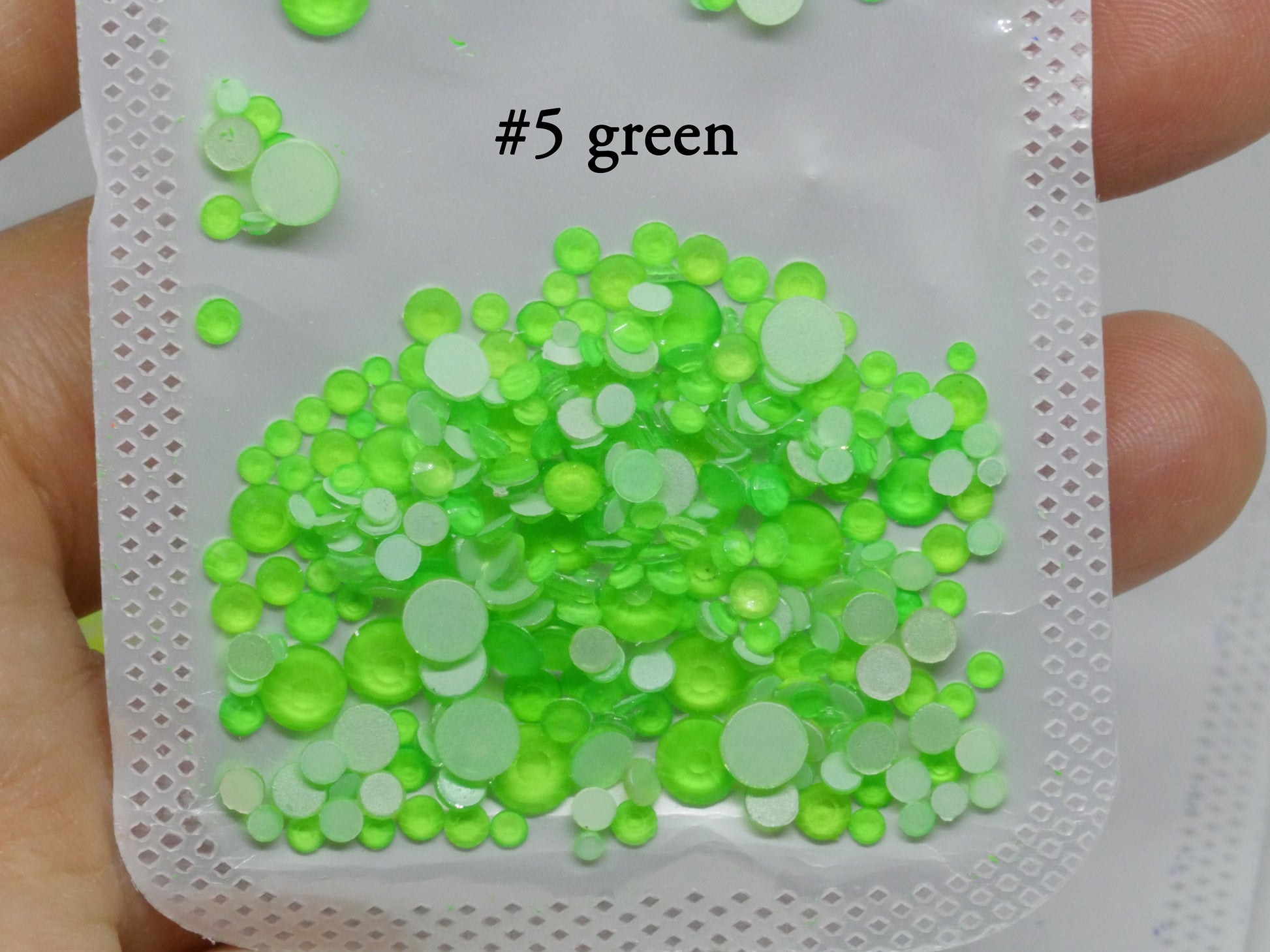 Mixed Glow in the Dark Neon Rhinestone/ Non Hot fix flat back nail Art Deco