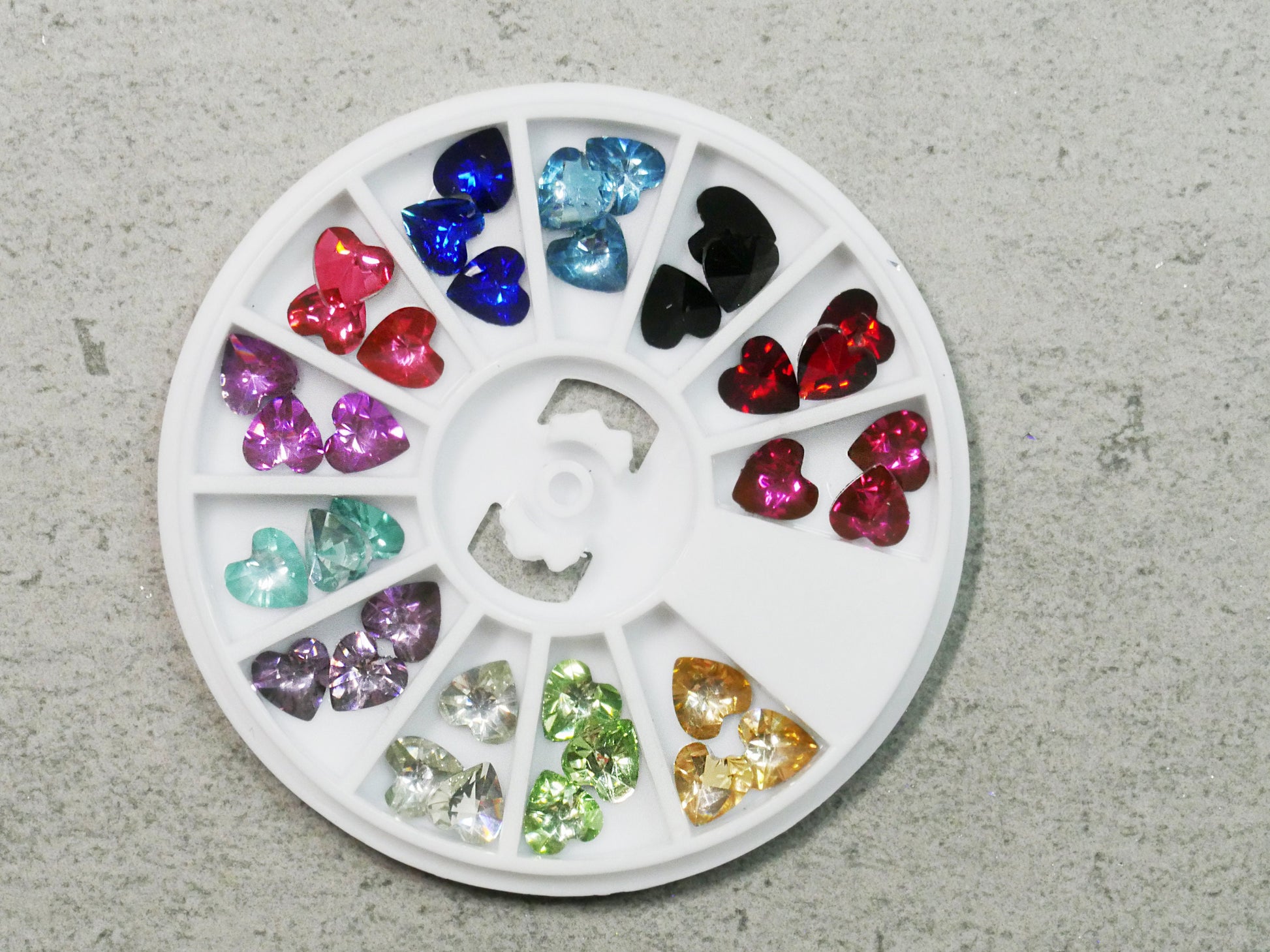36pcs 3D Heart Shaped Nail Charms Nail art Jewelry Accessories Decal Valentine's Day Nail supply
