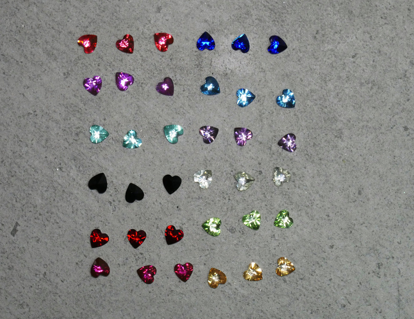 36pcs 3D Heart Shaped Nail Charms Nail art Jewelry Accessories Decal Valentine's Day Nail supply