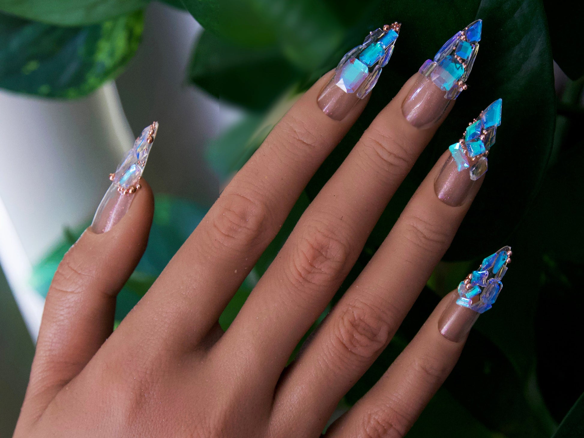 70 pcs Mixed Polar Light Crystals/ Nail Jewelry Diamond set