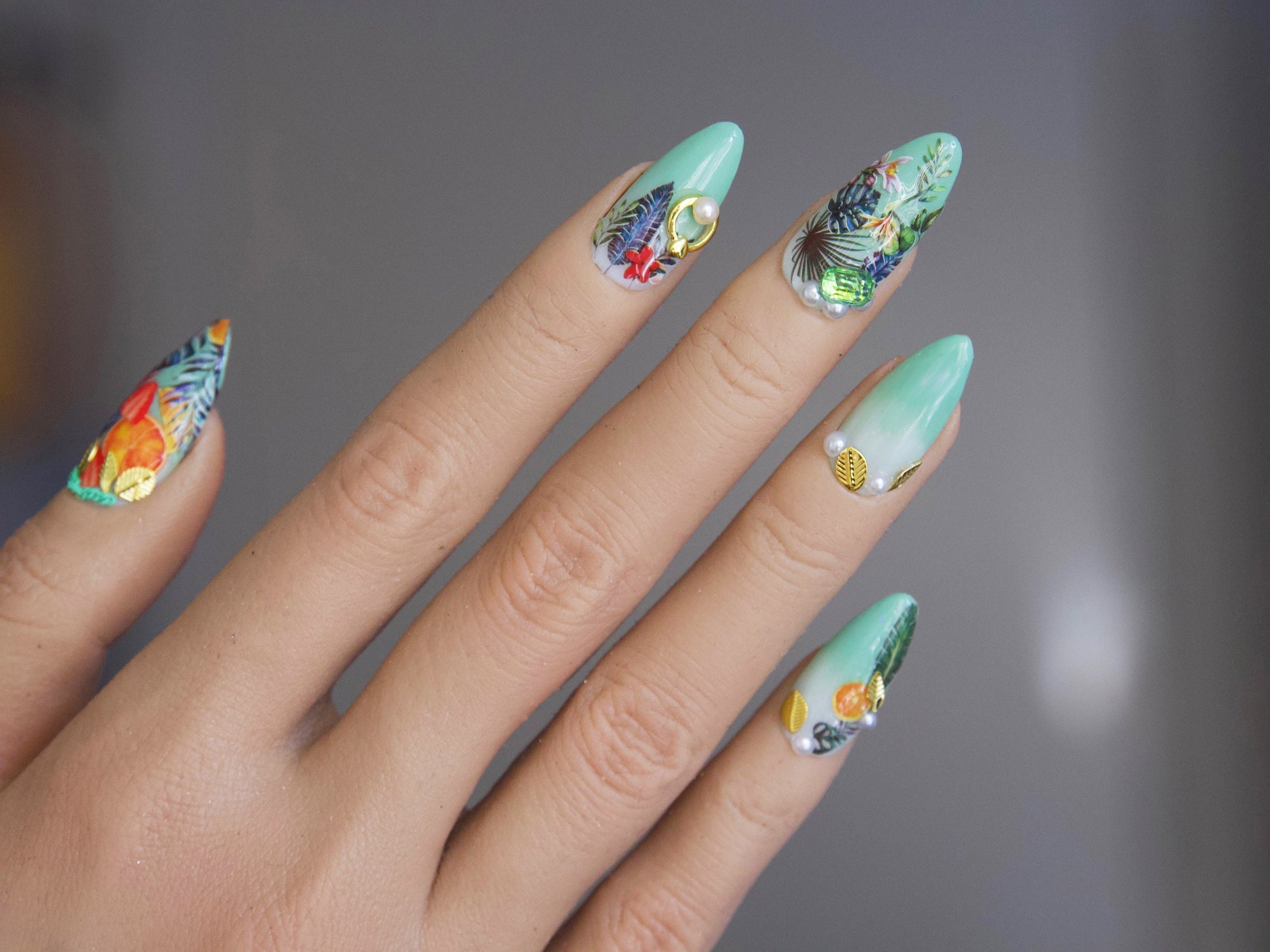 tropical nail designs