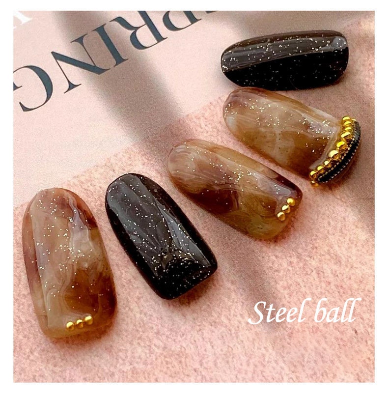 Metallic Hemisphere Caviar beads/ Semicircle Silver Gold nail micro beads