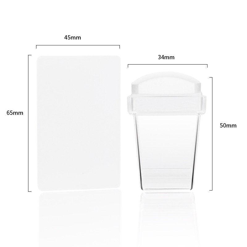 French Nail Hack/Clear Nail stamping tool
