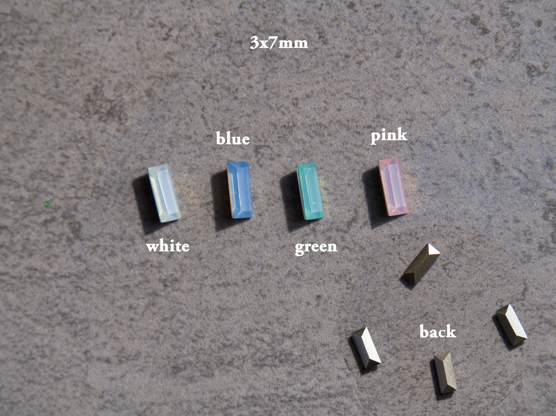 Opal Nail Rhinestones/ Small Opal Glitter Mix Flat Back Crystal Gems S –  MakyNailSupply