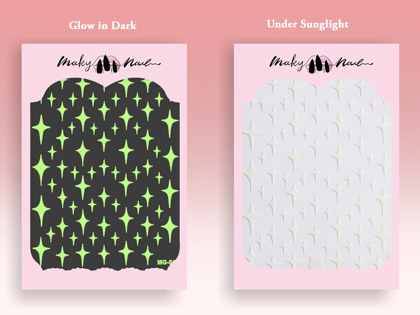 Starry Sky Luminous nail sticker/ Halloween Glow in the dark Night Life 3D Nail Art Self Adhesive Decals/ Peel off star Nails