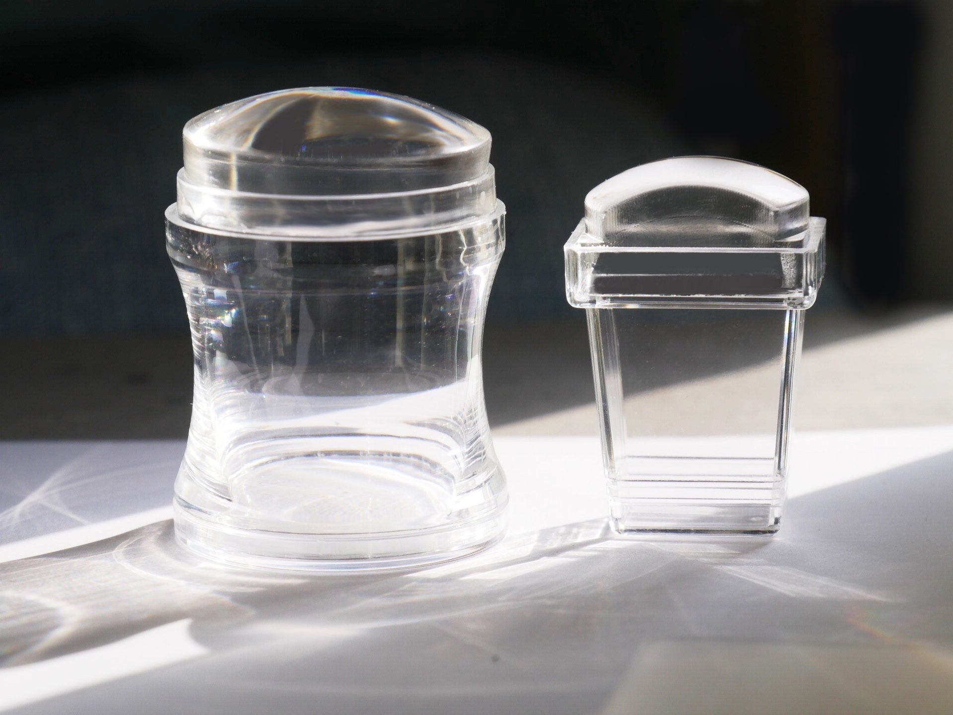 French Nail Hack/Clear Nail stamping tool