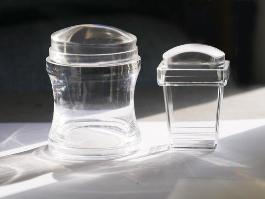 French Nail Hack/Clear Nail stamping tool