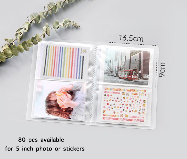 Nail sticker 5 inch photo album/ 36/ 80 slots Nails Stickers Storage Book Nail Water Decals Holder Orgnizer Manicure Nail Art Tools