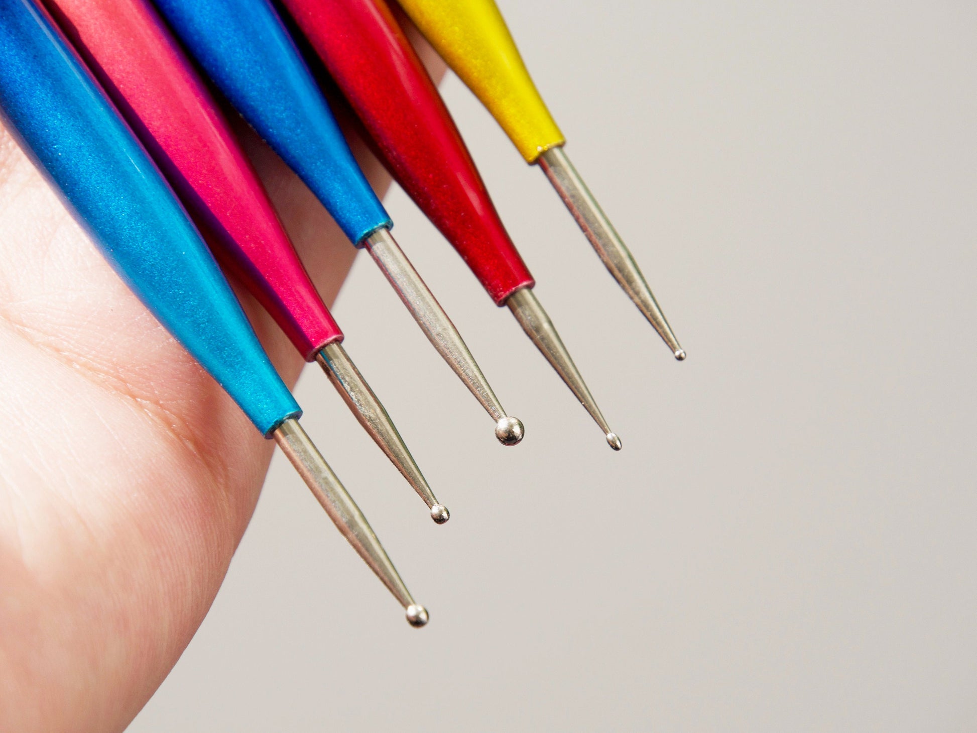 5 pieces Double headed Nail Brush Dotting Pen/ Gradient Detailing Striping Nail Art Brushes, Painting Brushes, 3D Brush, Acrylic Pen