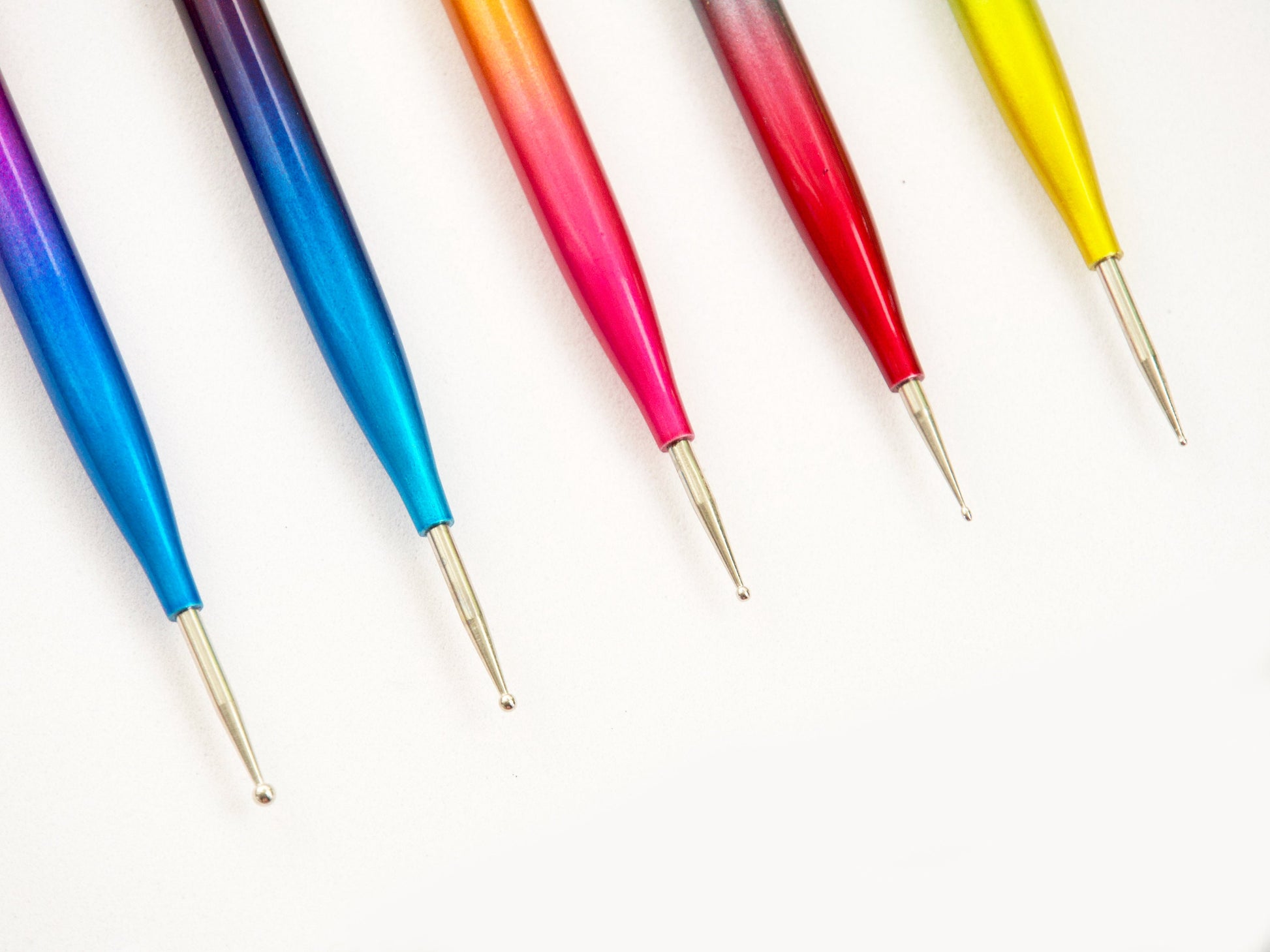 5 pieces Double headed Nail Brush Dotting Pen/ Gradient Detailing Striping Nail Art Brushes, Painting Brushes, 3D Brush, Acrylic Pen