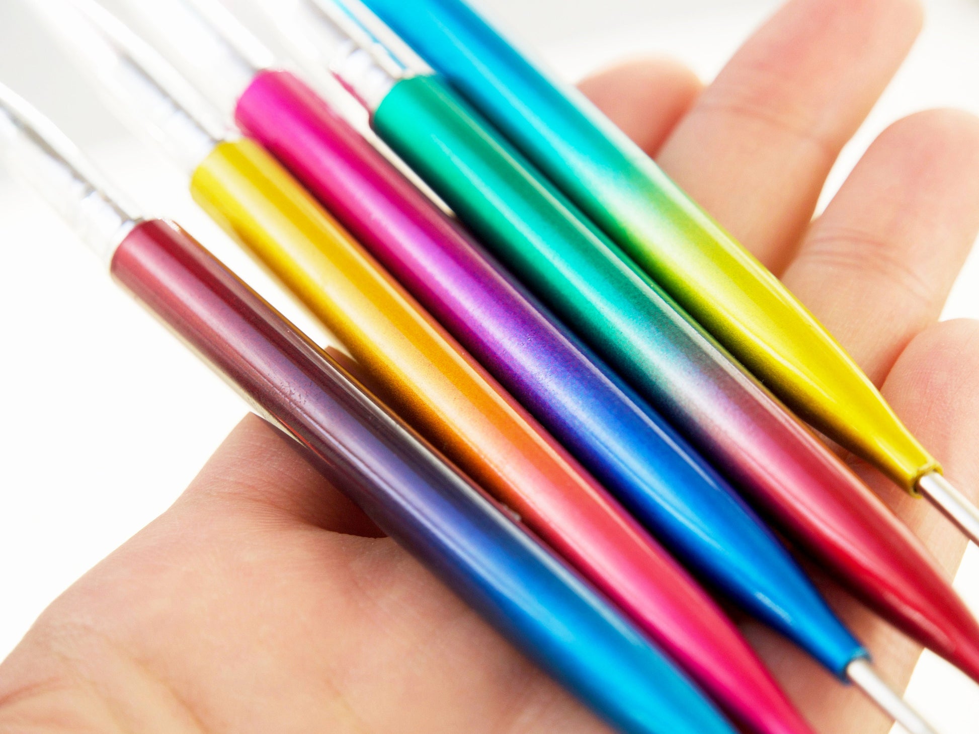 5 pieces Double headed Nail Brush Dotting Pen/ Gradient Detailing Striping Nail Art Brushes, Painting Brushes, 3D Brush, Acrylic Pen
