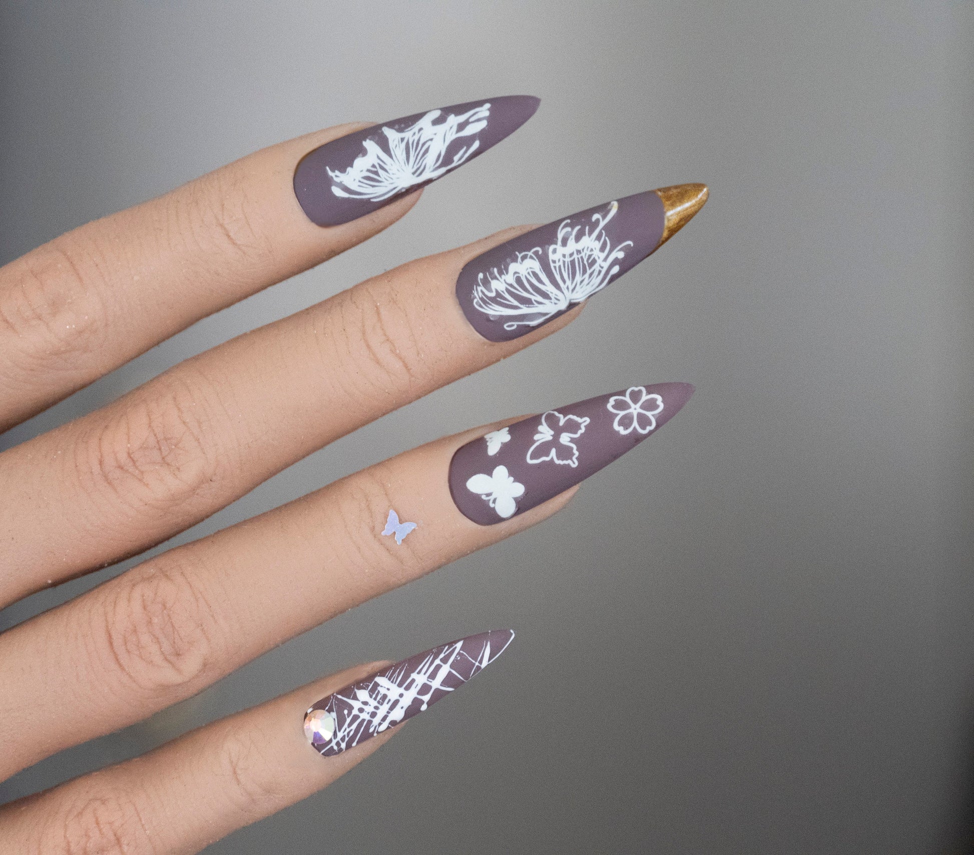 Fairy Tale Butterfly nail sticker/ Halloween Glow in the dark Night Life Party 3D Nail Art Self Adhesive Decals/ Peel off Floral Stickers