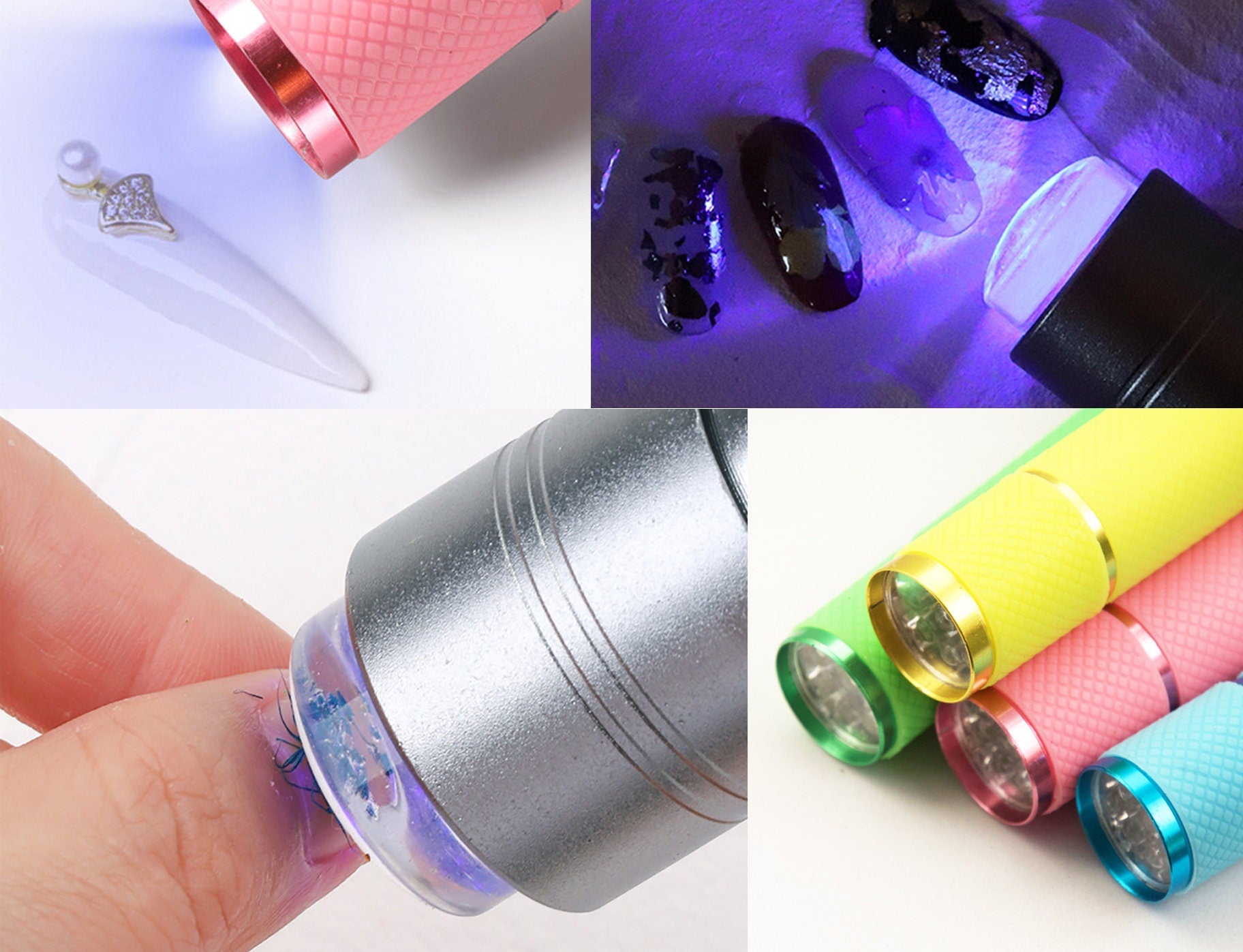 Portable UV flashlight/ Nail art dryer UV gel Lamp Presser
