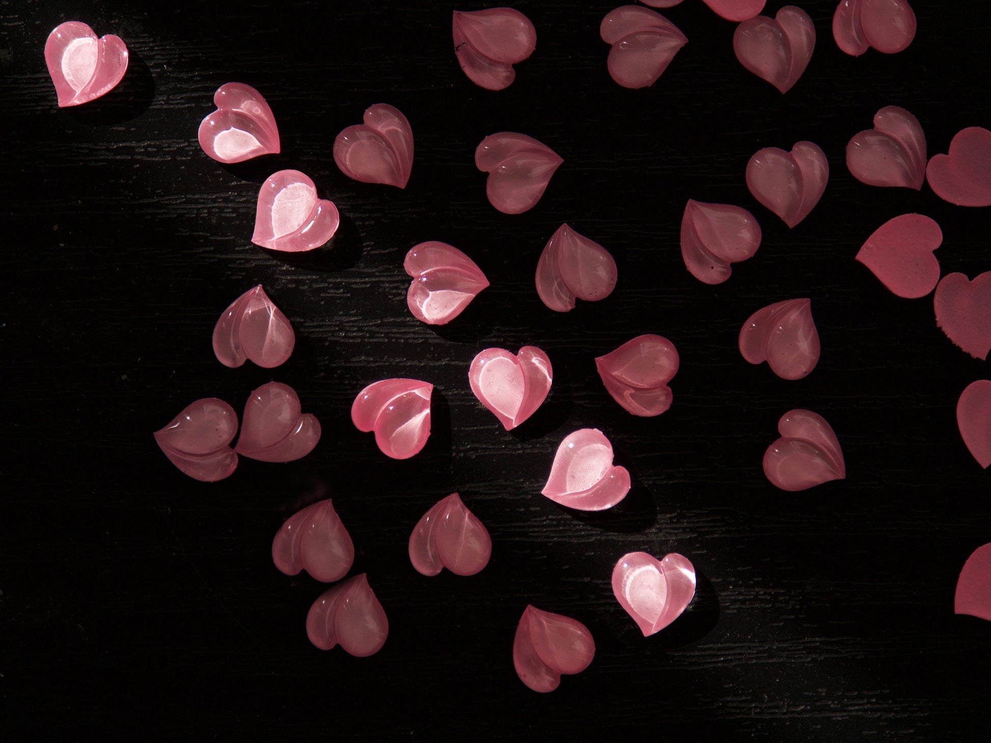 10pcs Peach Harts Studs for Nail Art/ Polar light Pink Peachy Charms/ Pinky Hearts nails supply Nail polish UV Gel