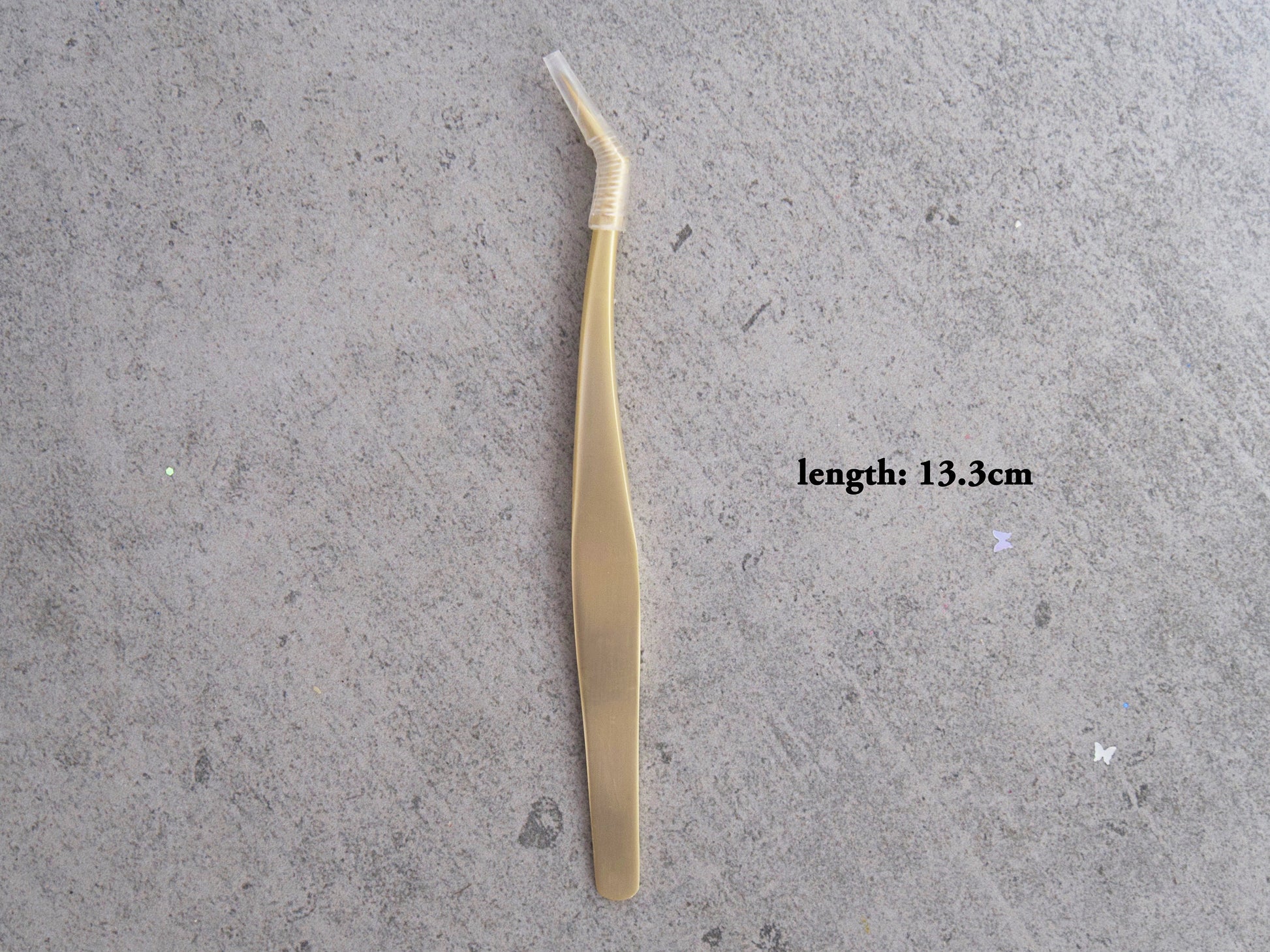Eyelash Extension Tweezer Salon quality Professional Stainless Steel Precise Curved Tweezers for volume lashes/ Chameleon Gold picker