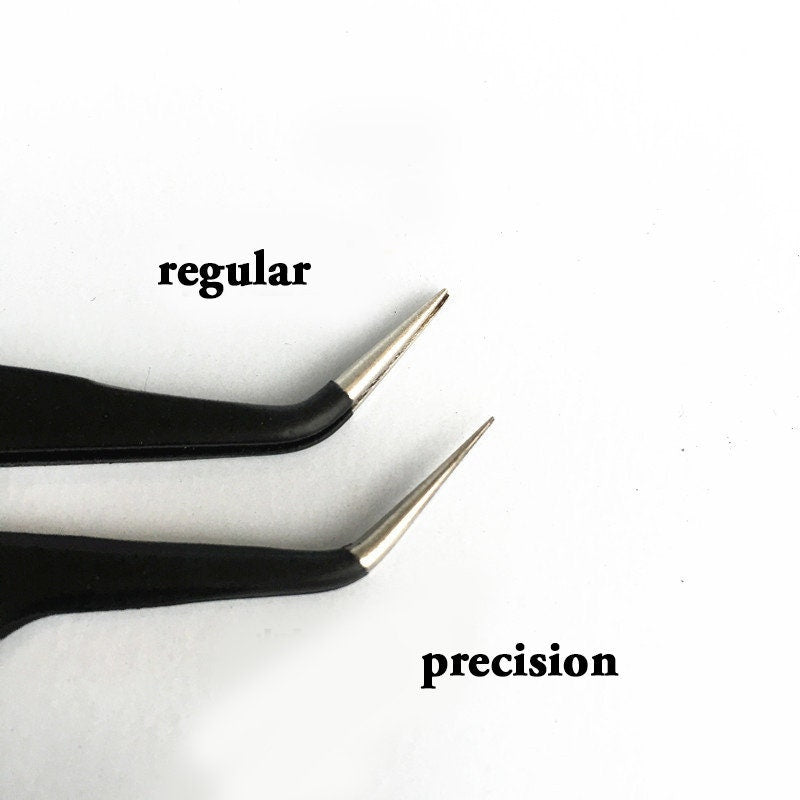 Black Tweezer Anti-Static Steel Tweezers for Craft, Jewelry, Electronics, Nail art tool supply/DIY tool