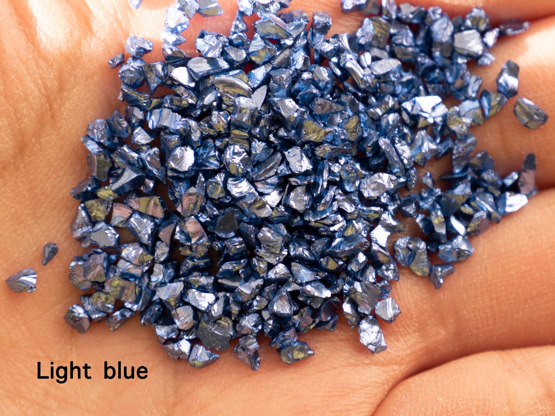10g Metallic Broken Glass Irregular Stones for nail art/ Metallic rocks