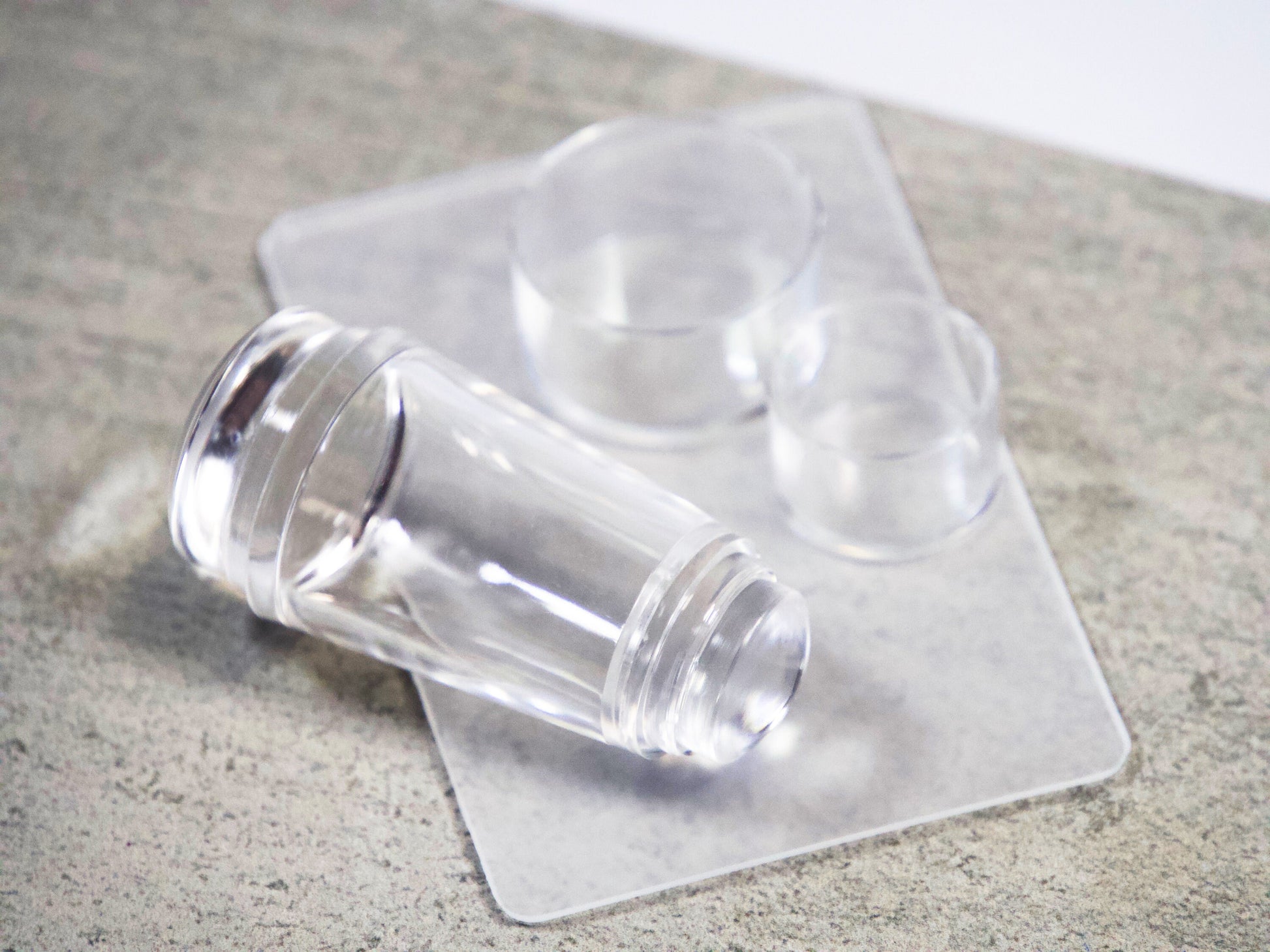 Clear Nail stamping tool/ Silicon Clear Jelly Stamper Transparent Nail Stamping Stamp Scraper Polish Print Transfer DIY supply