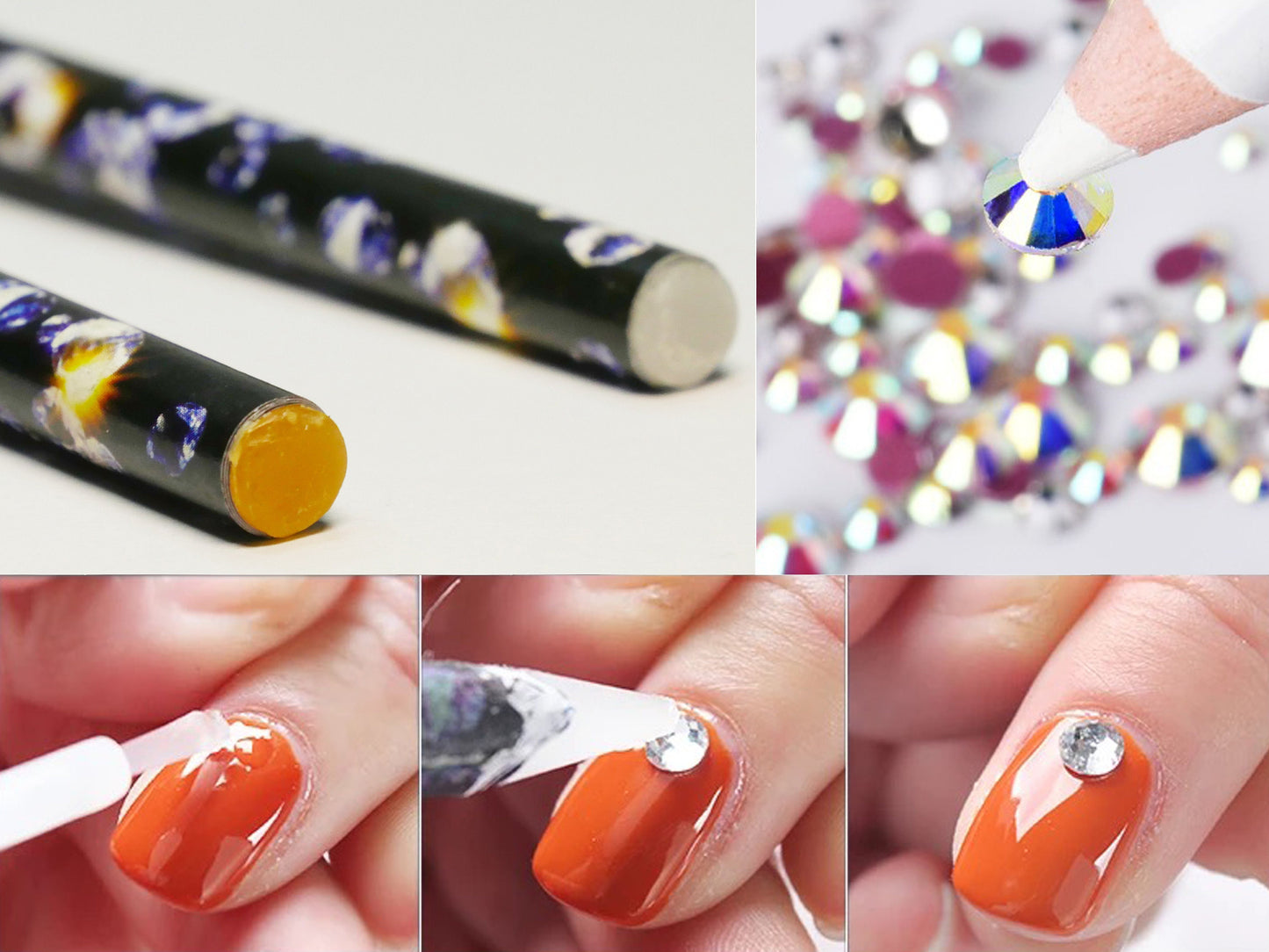 Wax Pen Rhinestone Picker Pencil Nail Dotting Wax Pen Self Adhesive Resin Picking Pencil Gem Pick up Tool