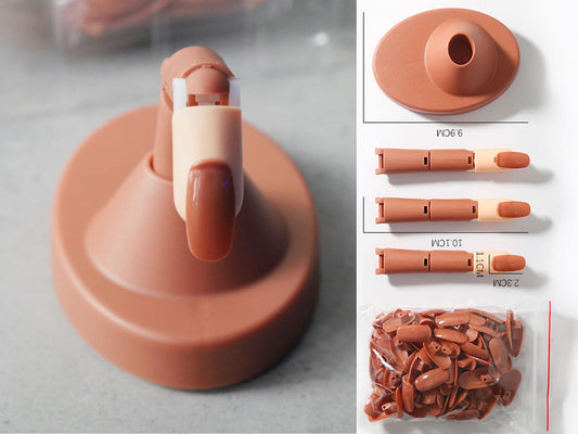 Nail Art Practice Finger/ False Nail Display Stand Holder/ Fake finger Nail Art Practicing Holder/ Press on nail Manicure Tranning Tools