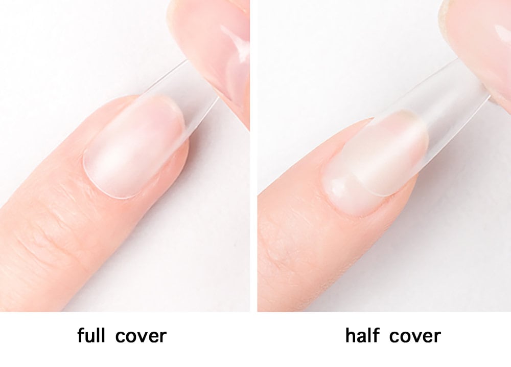 240pcs Gel Tips Half/Full Coffin Almond Square Press on False Fake Nails Manicure/ Dull Polish Matte Finish Ultra thin Durable False nails