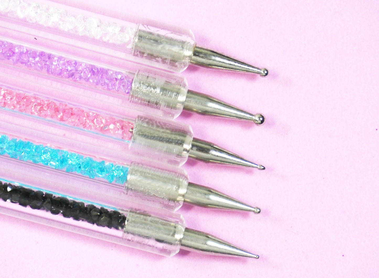 5 pieces Double headed Nail Brush dotting pen/ Detailing Striping Lining Nail Art Brushes, Painting Brushes