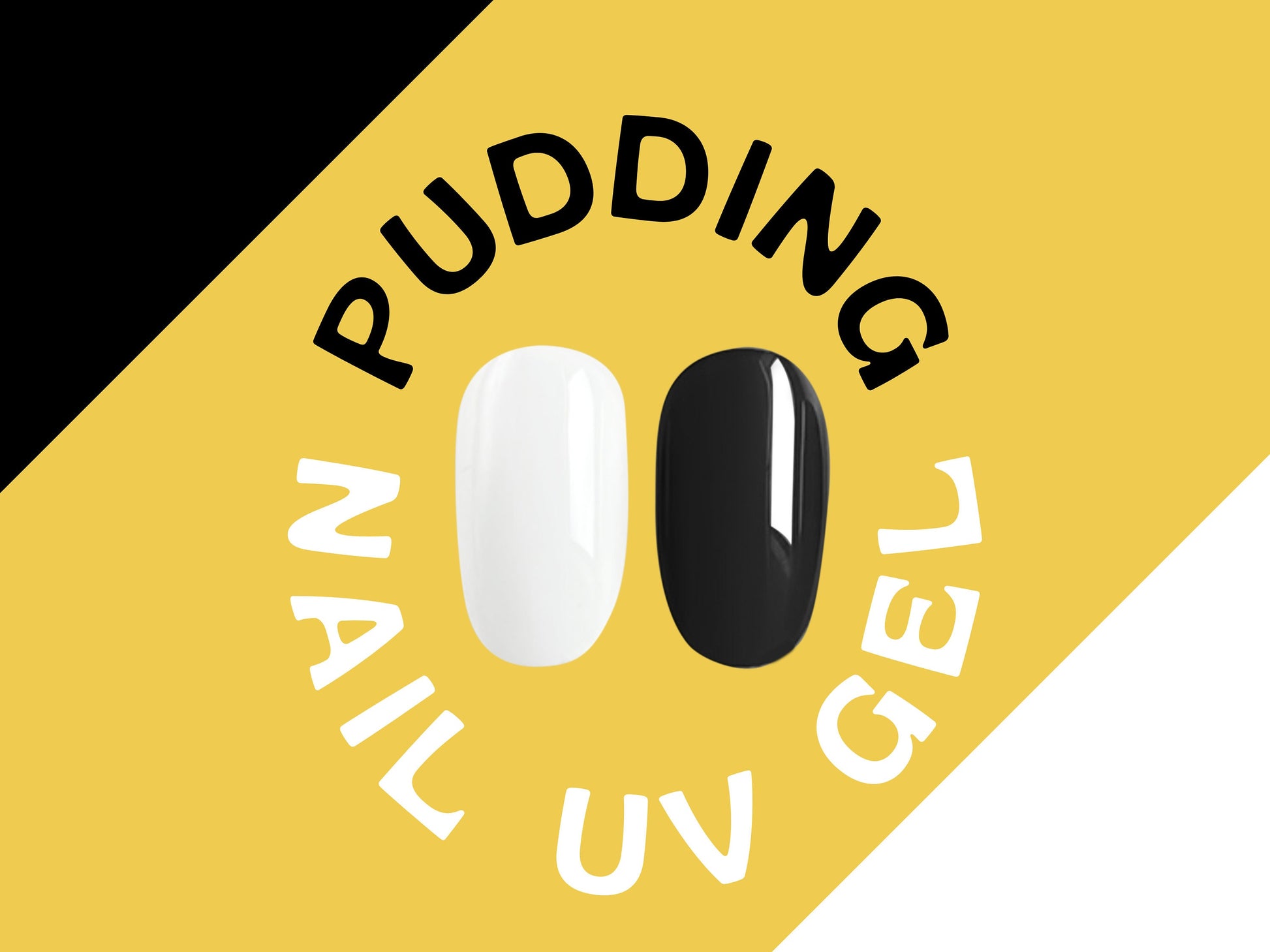 5g Solid Jelly UV Gel Nail Art /Black & White Nails Pudding UV Gels Creamy gel supply Manicure Pedicure Nails Design