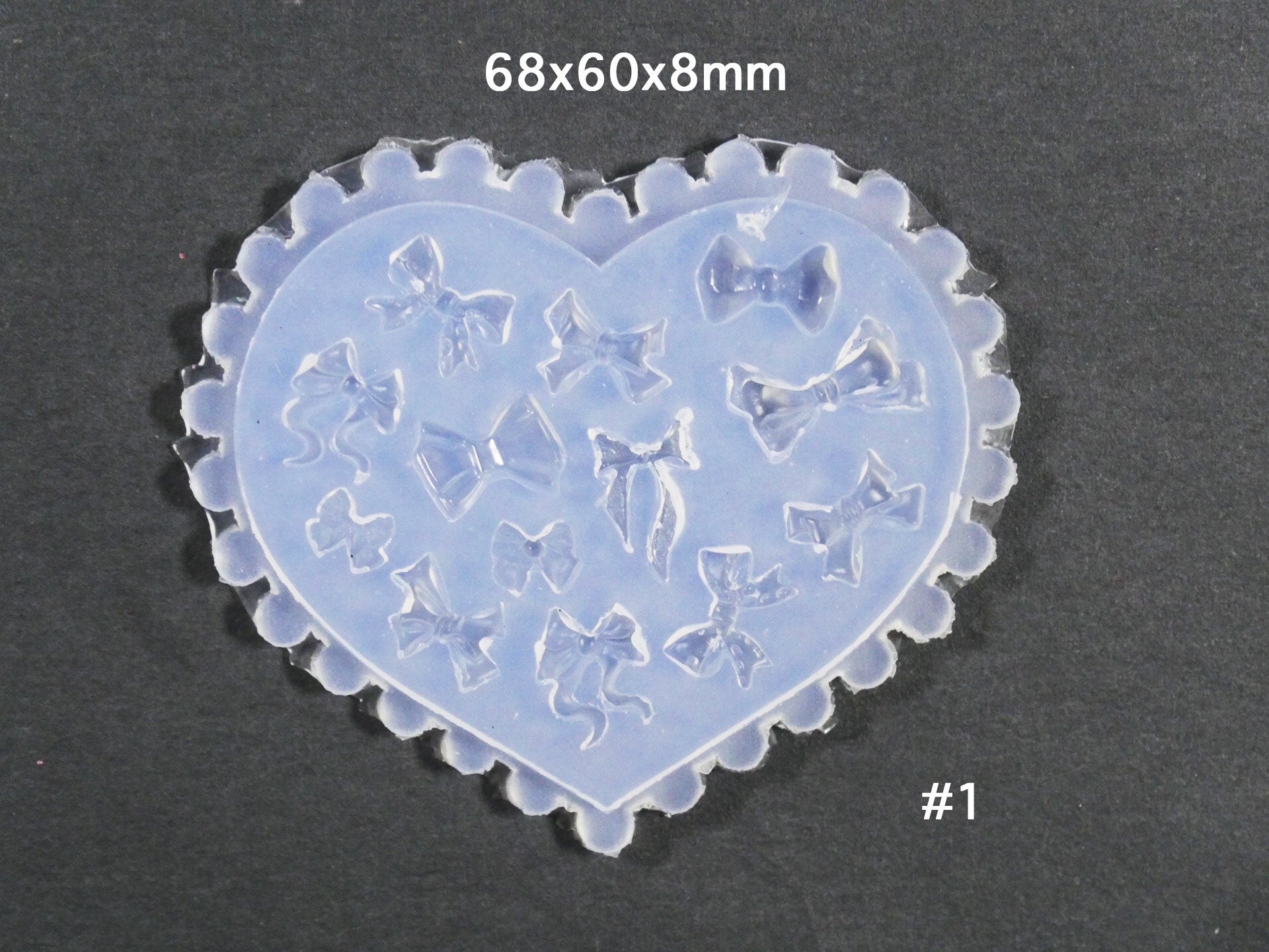 Bow tie/ Gemstone 3D Silicon Mould for Nail Art DIY Decal Design
