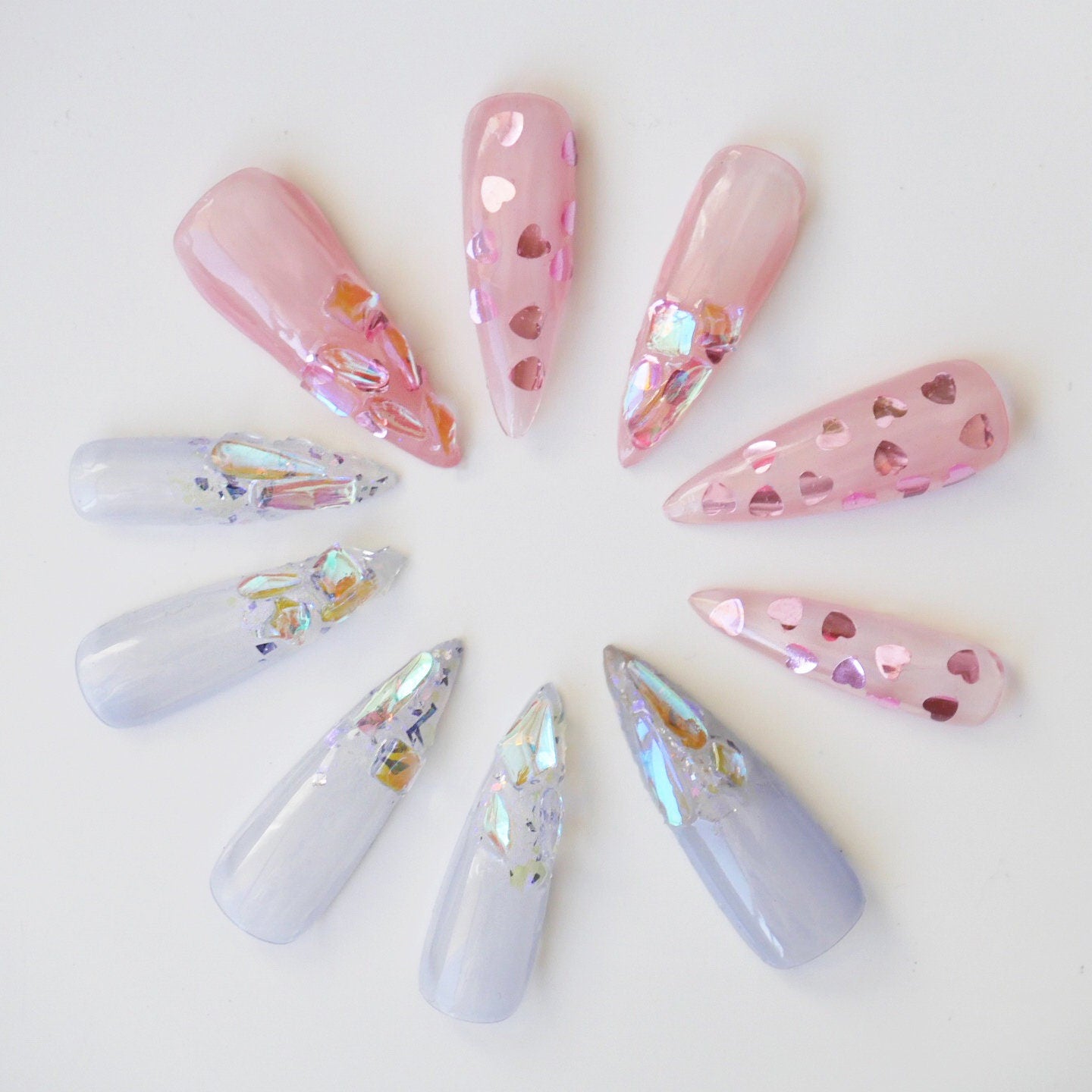 70 pcs Mixed Polar Light Crystals/ Nail Jewelry Diamond set