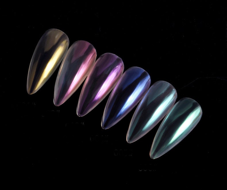 Polar Lights Chameleon Laser shimmer glitter/Aurora Pearly Mermaid 3D Glitter Nail Powder/ Shiny Glitters Nail holographic nail Pigment