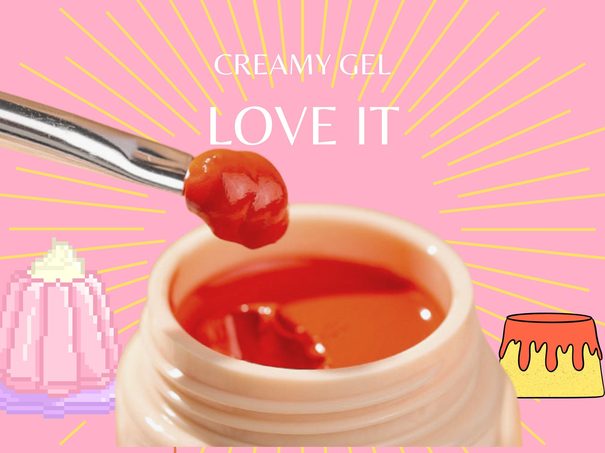 5g Solid Jelly UV Gel Nail Art /Black & White Nails Pudding UV Gels Creamy gel supply Manicure Pedicure Nails Design