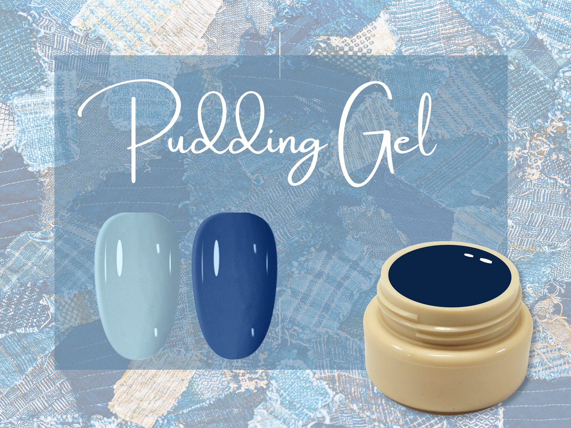 5g Solid Jelly UV Gel Nail Art /Blue Navy Nails Pudding UV Gels Creamy Gel Manicure Pedicure Nails Polish Denim blue