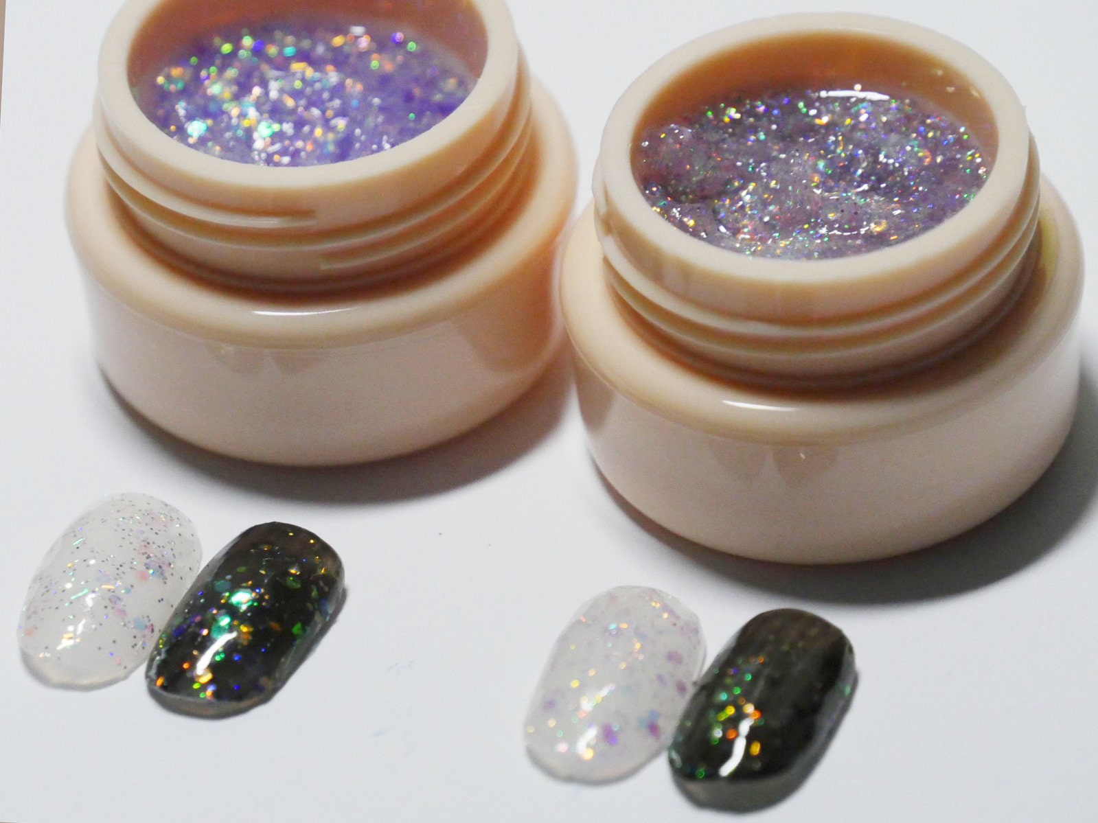 5g Solid Jelly UV Gel Nail Art /Galaxy Purple Mixed Glittery Imperial Pudding UV Gels Creamy Gel Manicure Nails Polish Starry Glitter nails