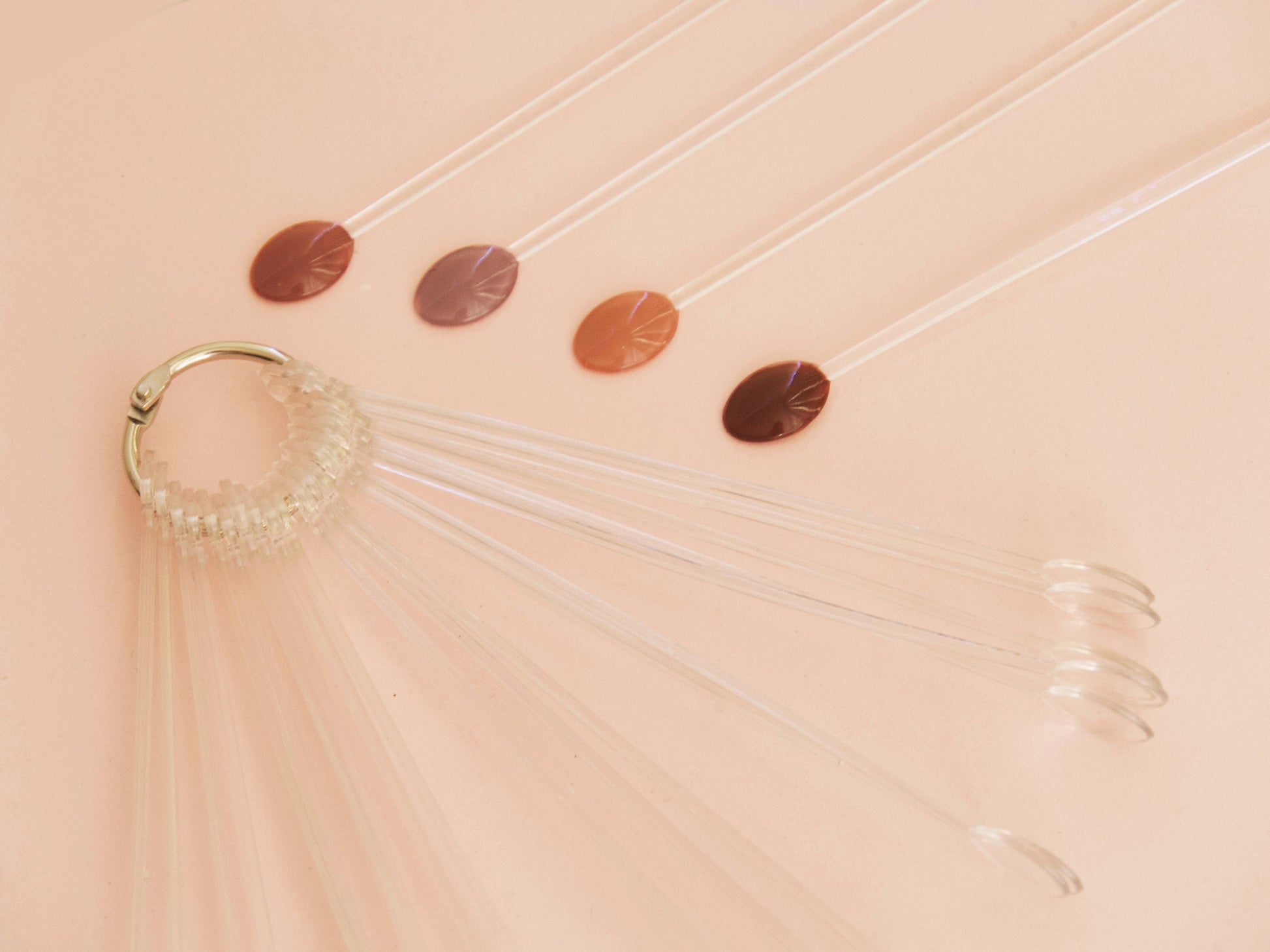 20-100pcs Nail Polish Color Display Card/ Clear Spoon Shaped Acrylic UV gel Nail Art Tips Swatch Sticks Nail Card Manicure Tool Supply