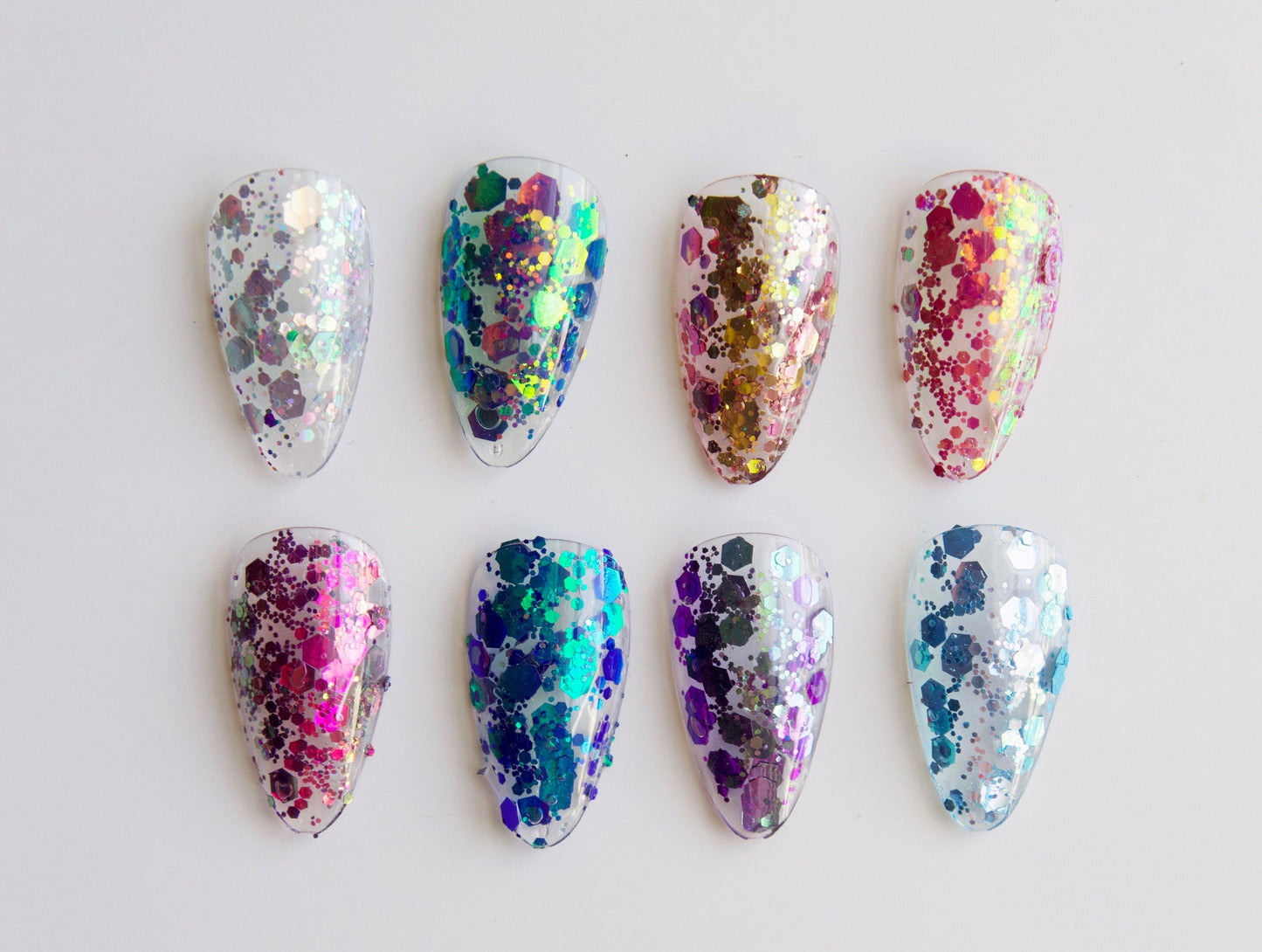 Chameleon Hexagon Mixed Glitter/ Nail Flakes 3D DIY laser Sequins/Multi Metallic Color Round starry sky Glitters nail Supply