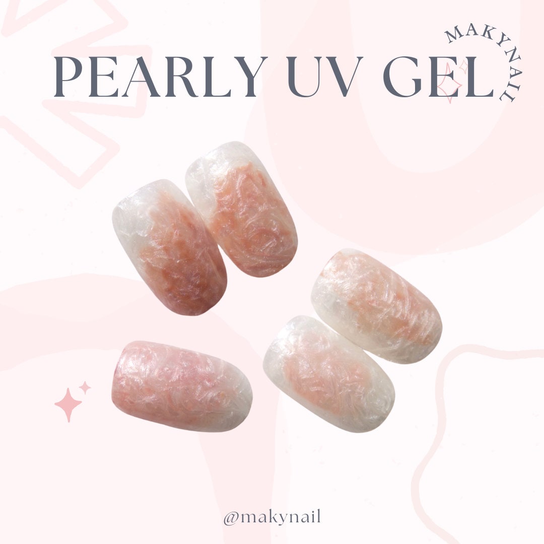 8ml White Pearly UV Gel/ Pearl Conch shells Nail UV Gel / Soak off Pure Crystal white Nail Gel Polish