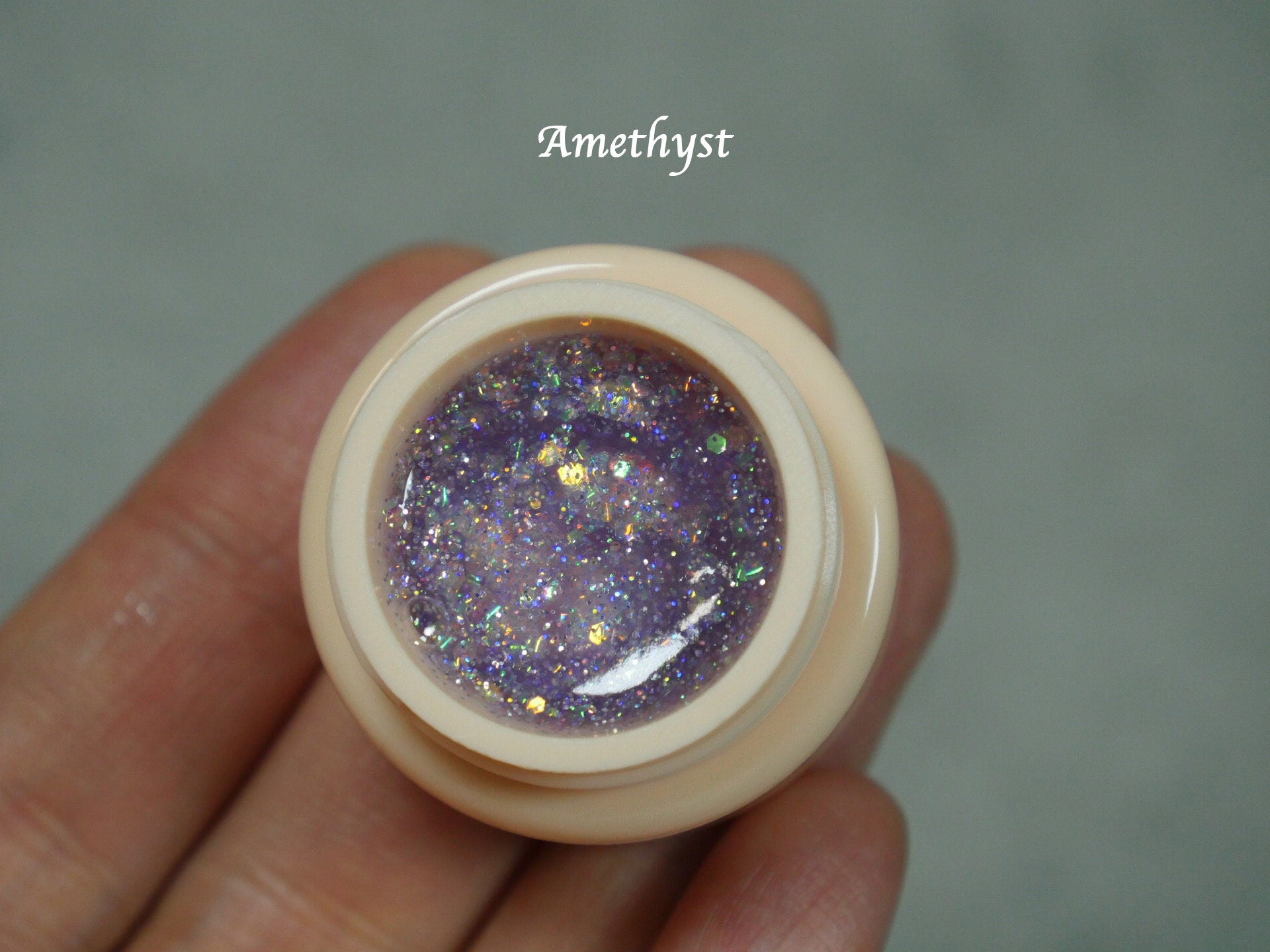 5g Solid Jelly UV Gel Nail Art /Galaxy Purple Mixed Glittery Imperial Pudding UV Gels Creamy Gel Manicure Nails Polish Starry Glitter nails