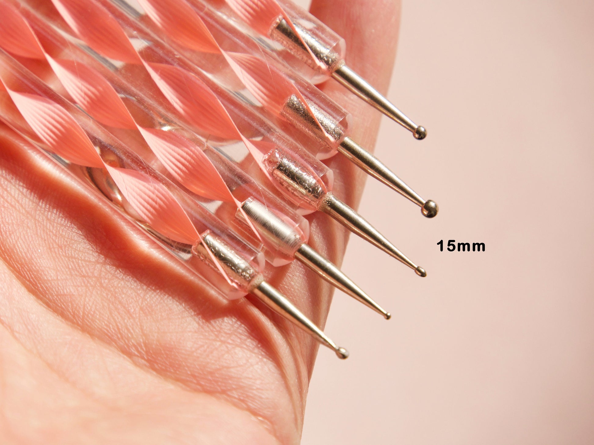 5 pcs Silica Sculpture & Dotting Brushes/ Double head 3D Nail art Sculpt brush Pen for nails/ Polymer Clay UV gel Carve patterns tools