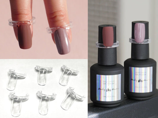 50 pcs nail color tag ring/ Nail gel nail polish color display rings/ UV gel Bottle Color Identify Tool/ Color Swatch