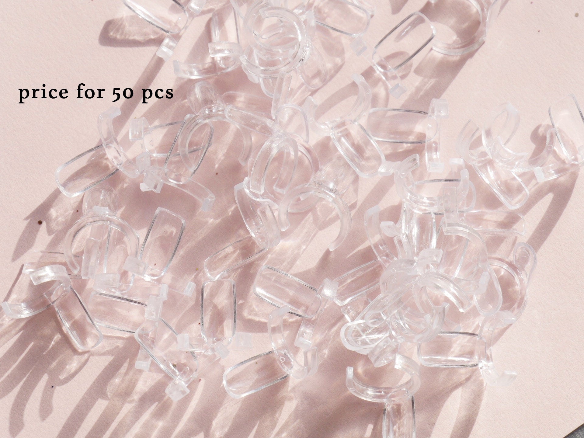 50 pcs nail color tag ring/ Nail gel nail polish color display rings/ UV gel Bottle Color Identify Tool/ Color Swatch
