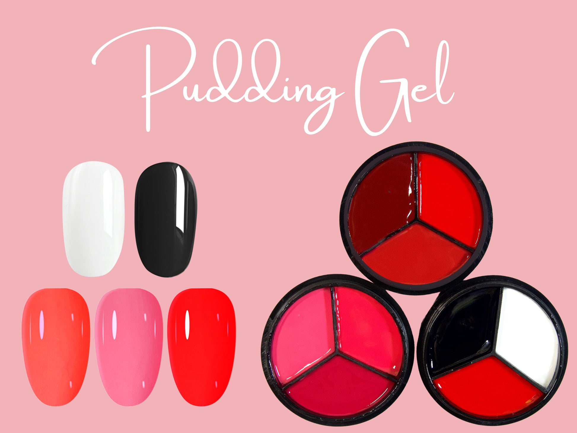 15ml Solid Jelly UV Gel Nail Art /Black White Red Cherry Solid Nails Pudding UV Gels Creamy Gel Manicure Pedicure Nails Polish