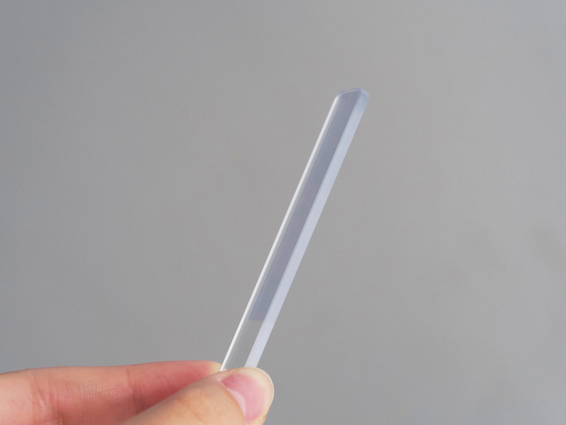 Nano Glass Nail File Buffer/ Clear Crystal Buffing Sanding Stick with Case Grinding Polishing Strips/ Permanent Use Manicure Pedicure Tool