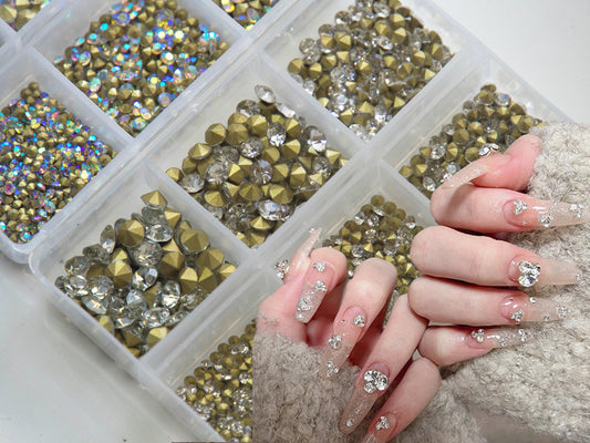 950pcs Pointed Back Rhinestones For Jewelry Nail Supply