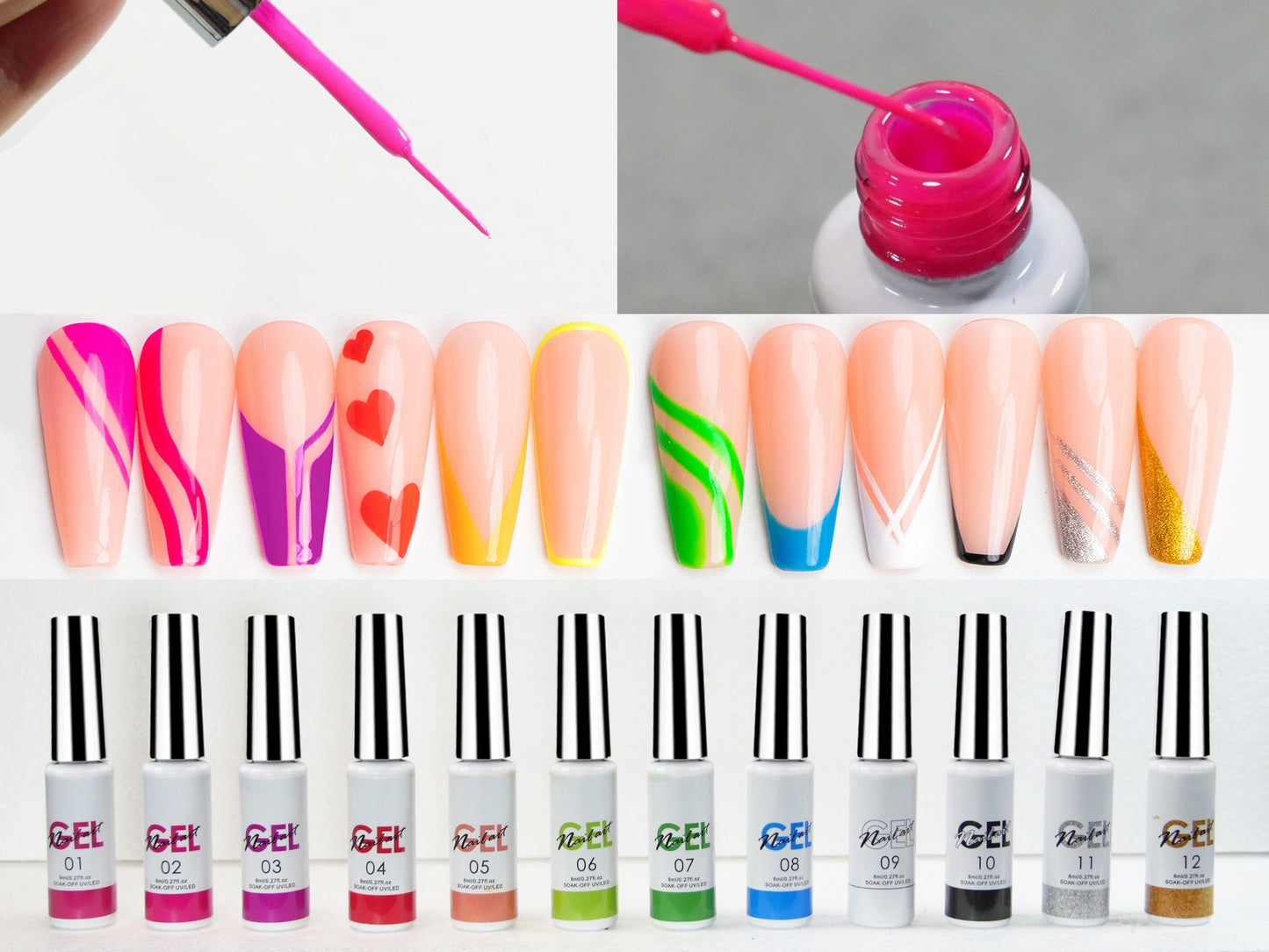 8ml Nail Art Liner UV Gel