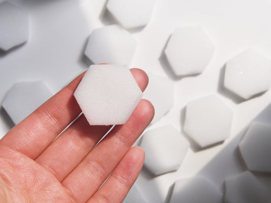 80pcs Nail art Sponge /Hexagon Shade Maker sponge nail tool/ Ombre Gradient Manicure Nail Art Tool/ Nail Remover tool/ Alcohol Wipe Sponges