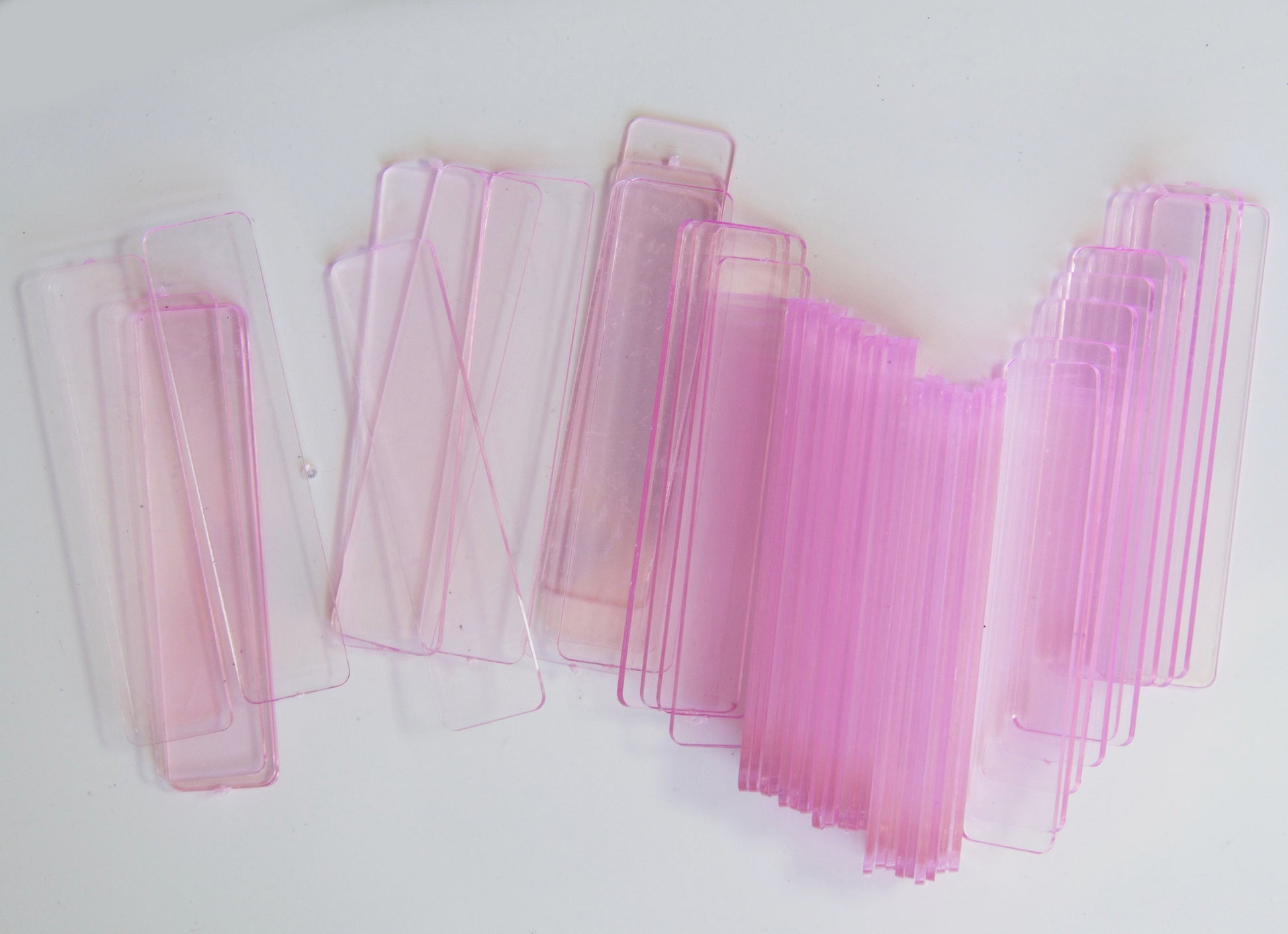 50pcs acrylic based nail display holder/ Transparent False Nail Tips display holder/ Clear fake nails Press Ons Tool Supply