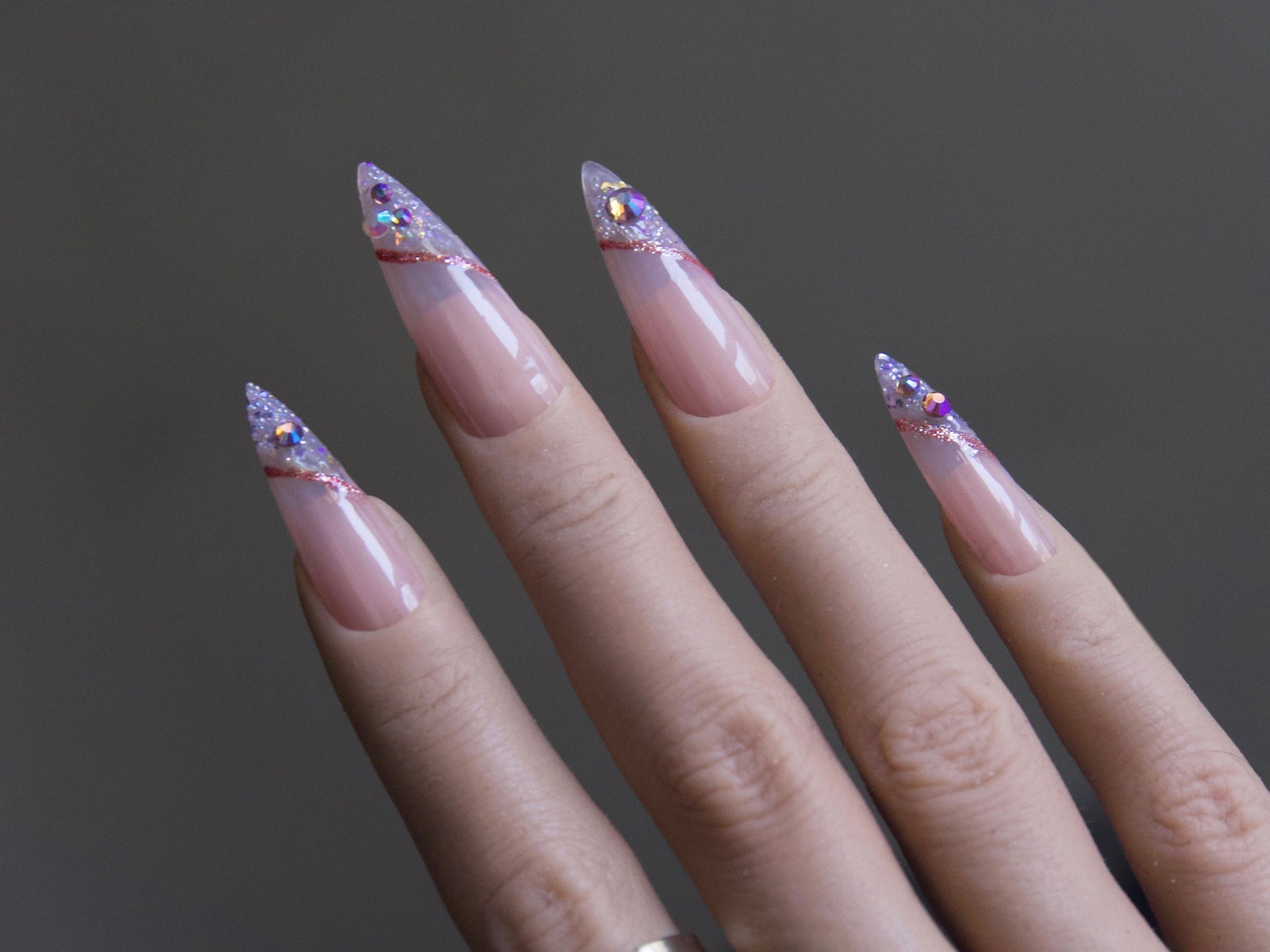 504pcs Soft Gel Tips Full Cover Coffin Stiletto Press on False Fake Nails Tips nail well tips/ Clear full Acrylic Nail Polish Manicure
