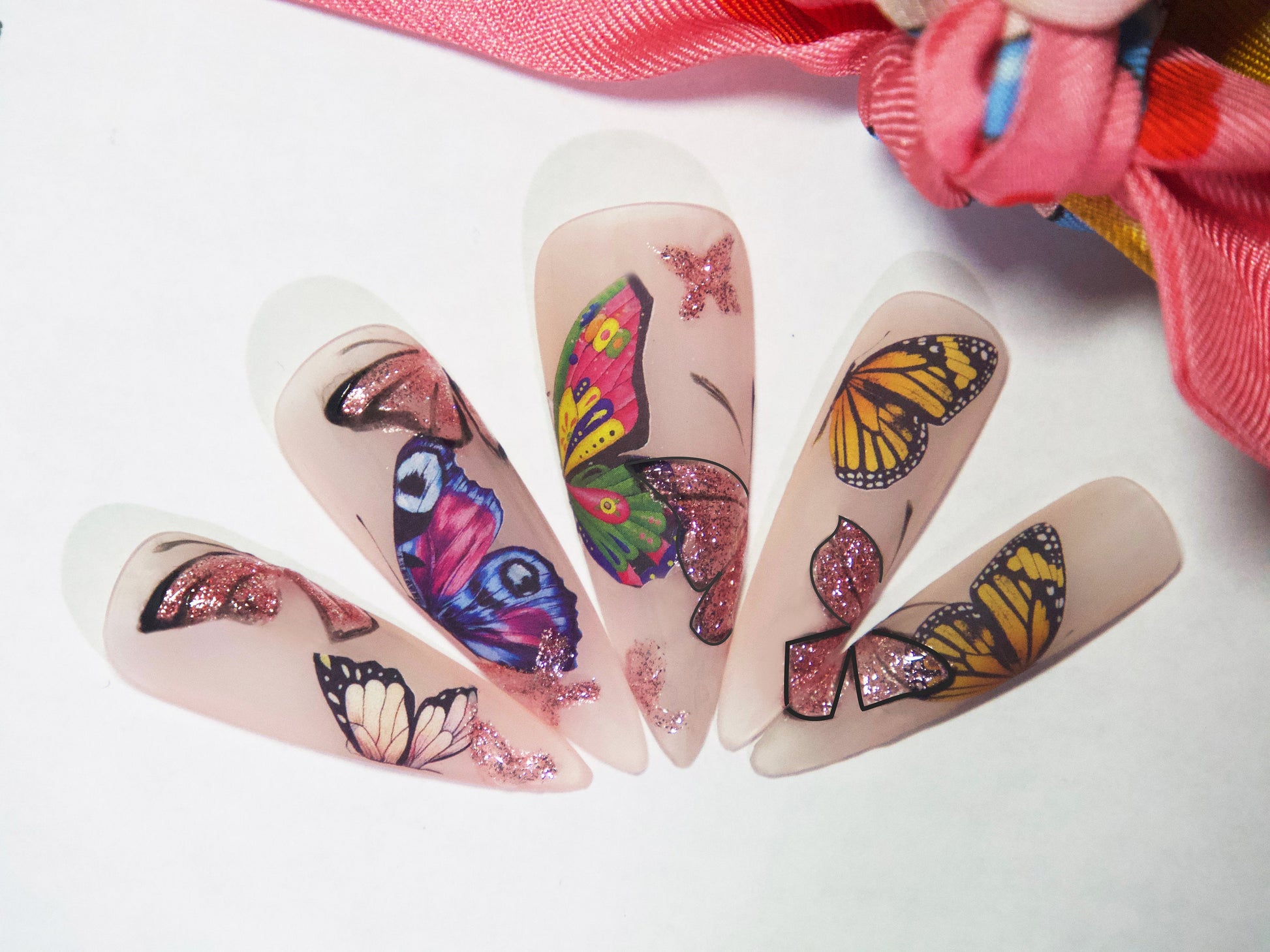 Butterfly Motif Nail Design Ideas