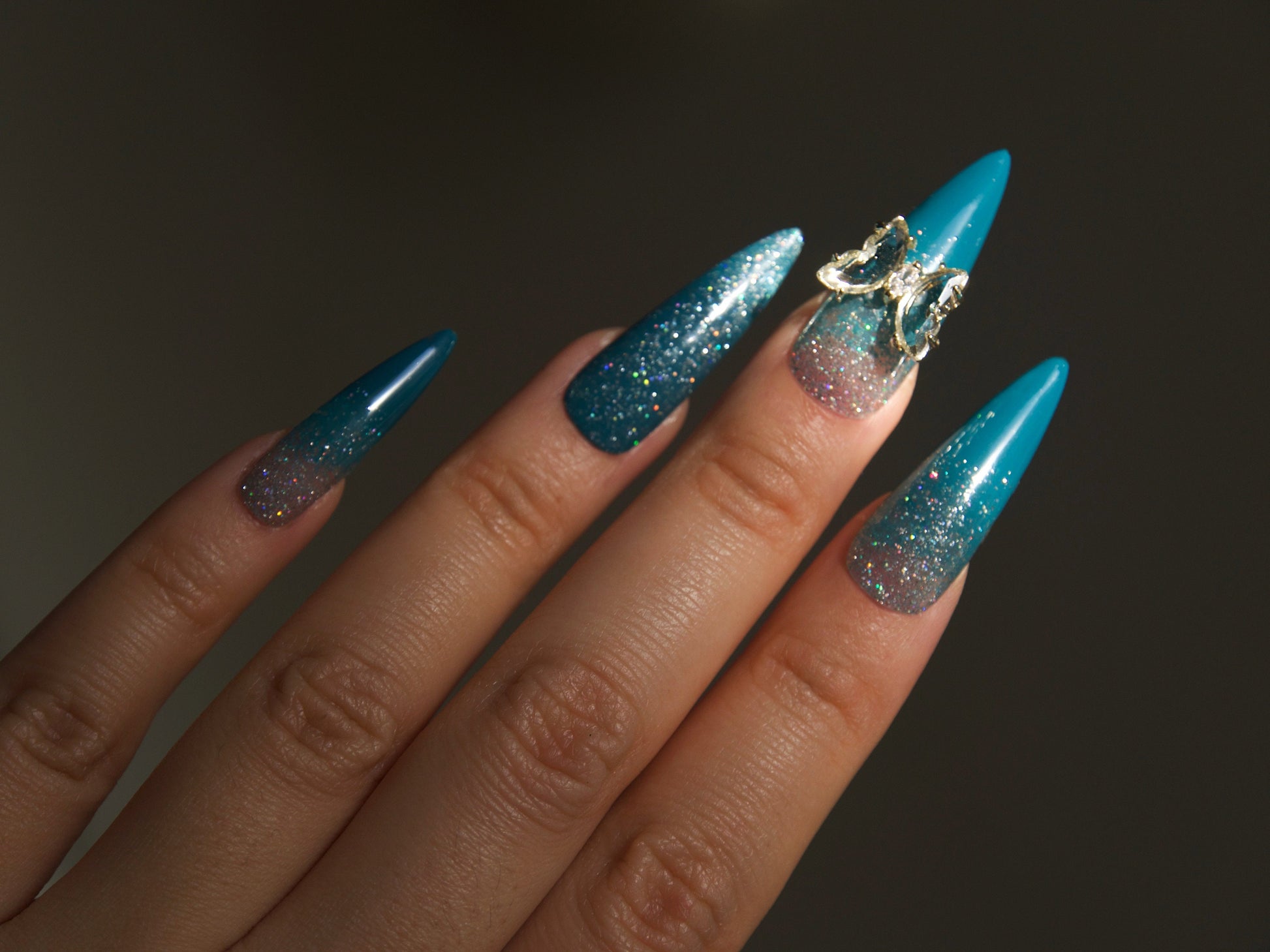 Zircon Butterfly Nail Jewelry Nail Diamond Manicure 3D Gem Nail Art Beauty  Cute