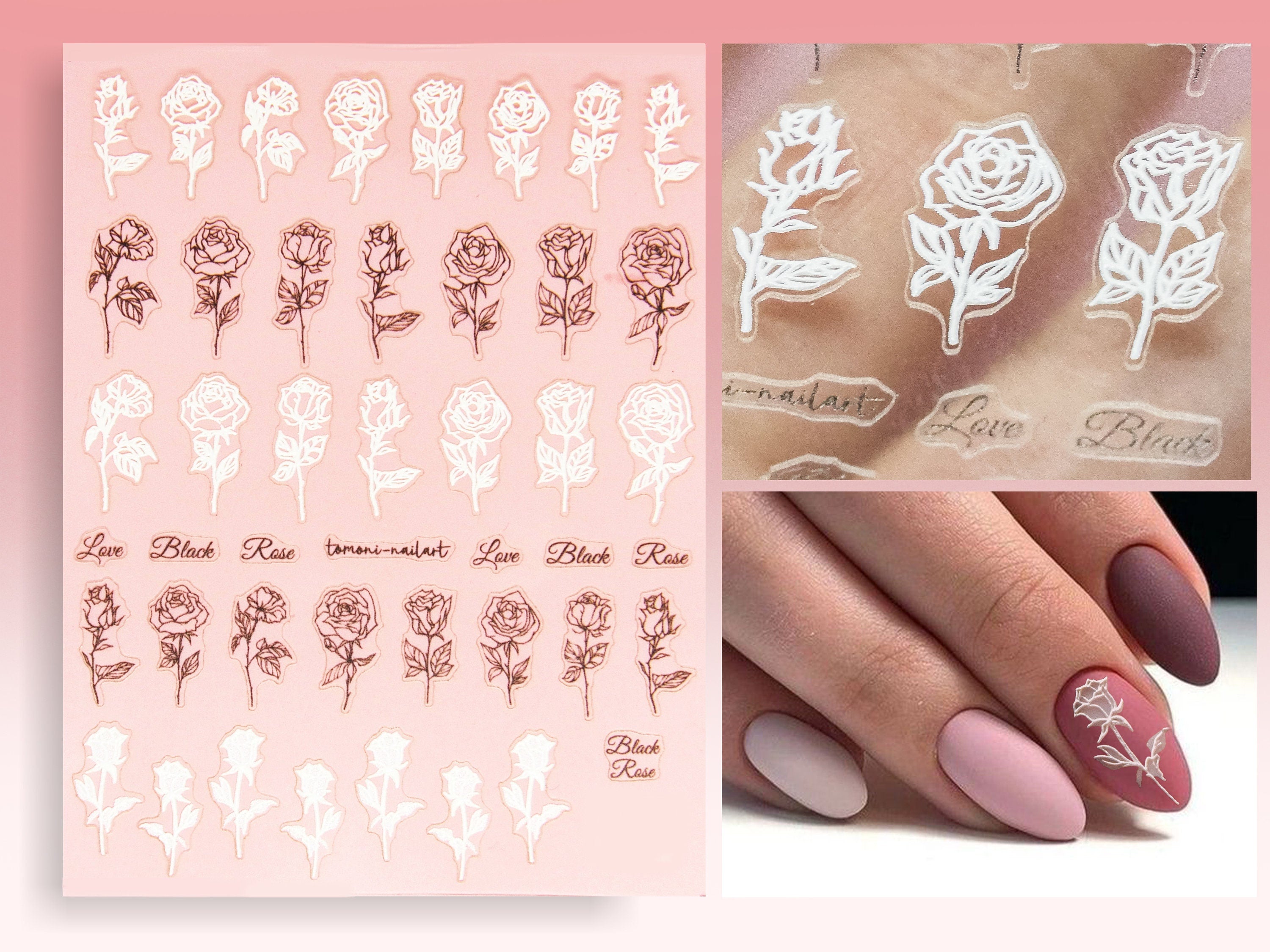QXUJI 3D Rose Nail Art Charms Flowers Rose Buds Nail Art Accessories  Decoration Metal Alloy Nail Art Decals for Girls Women DIY Nail Design  Craft Jewelry Making Gold and Silver 7 Styles
